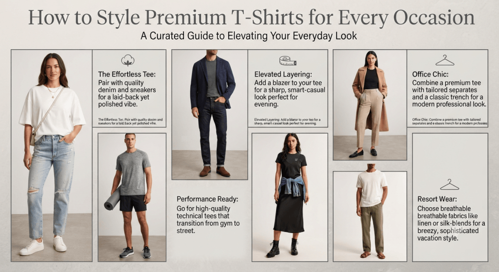 How to Style Premium T-Shirts for Every&nbsp;Occasion